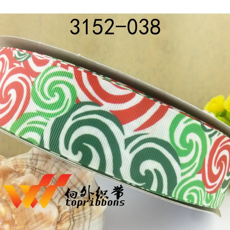 Free shipping 50 yard Christmas ribbon printed grosgrain 2906 | Дом и сад