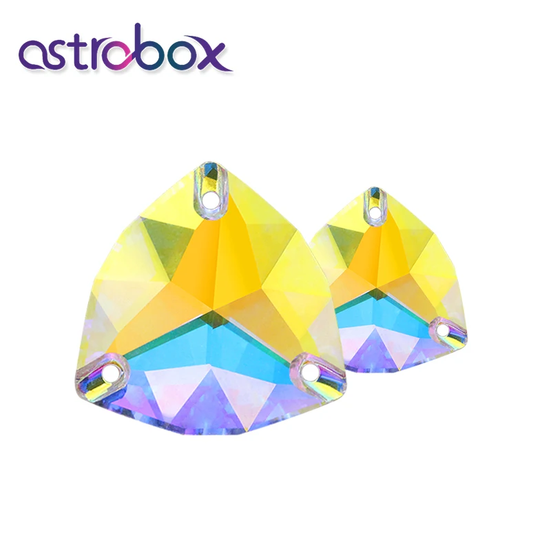 Astrobox Высокое качество пришить камни кристалл AB Flatback шитье Strass K9 стекло ремесло