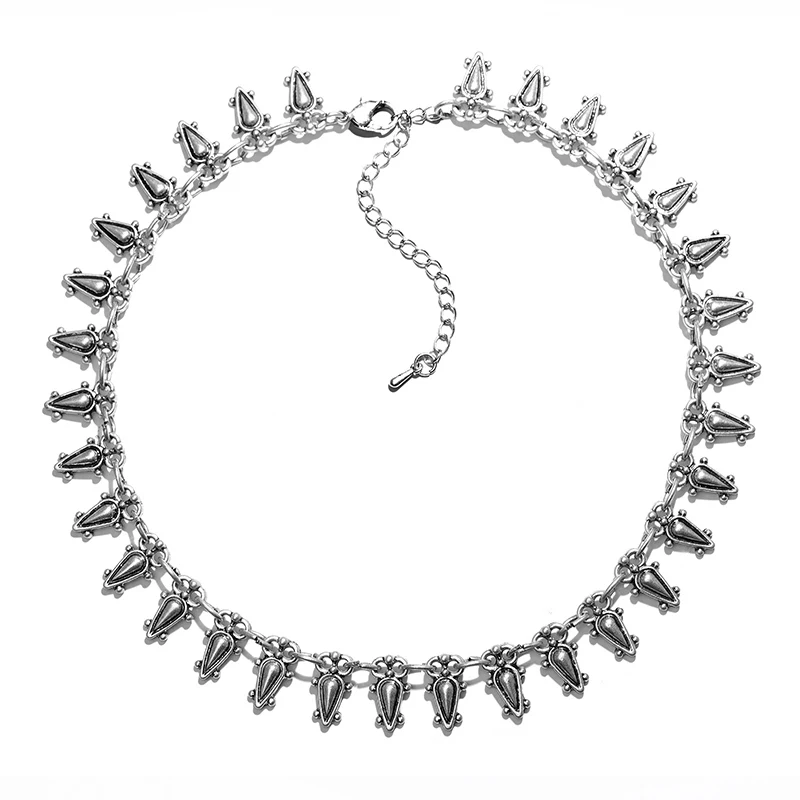 LGZH модное Цинковое Колье Из Сплава Ожерелье старинное античное золото цвет