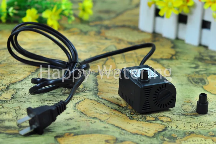 Аквариумный мини водяной насос 220 л/ч 2 Вт в для аквариума пруда фонтана