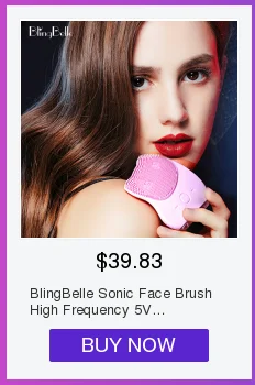 BlingBelle, Мягкая силиконовая щетка для очищения лица, скруббер для кожи, 5 передач, Беспроводная зарядка, двойная щетка, электрическая щетка для очищения лица