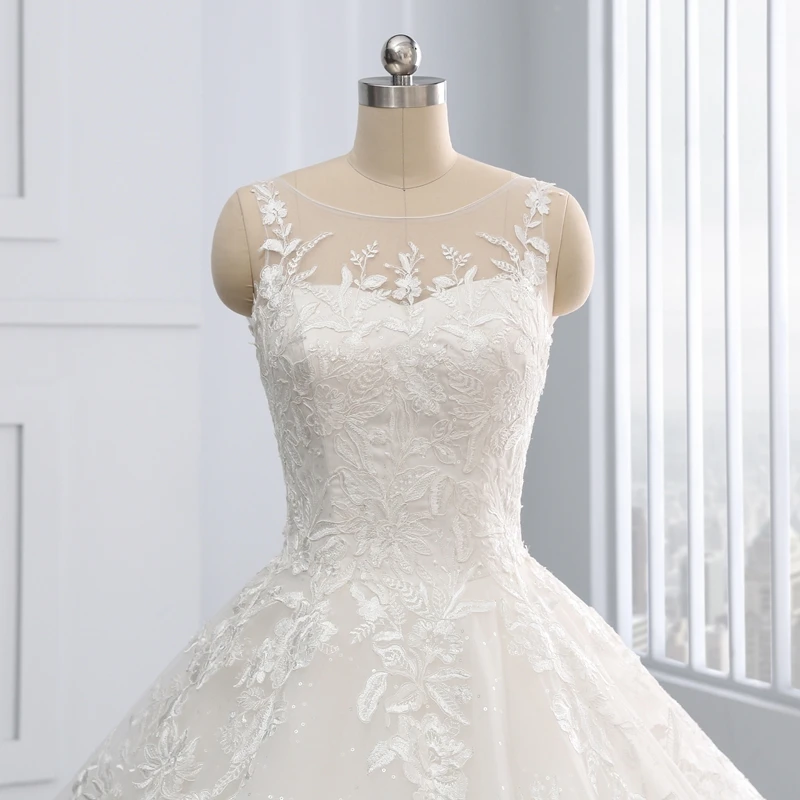 Miaoduo свадебные платья принцессы 2021 бальное платье Vestidos De Novias блестки кружевные со