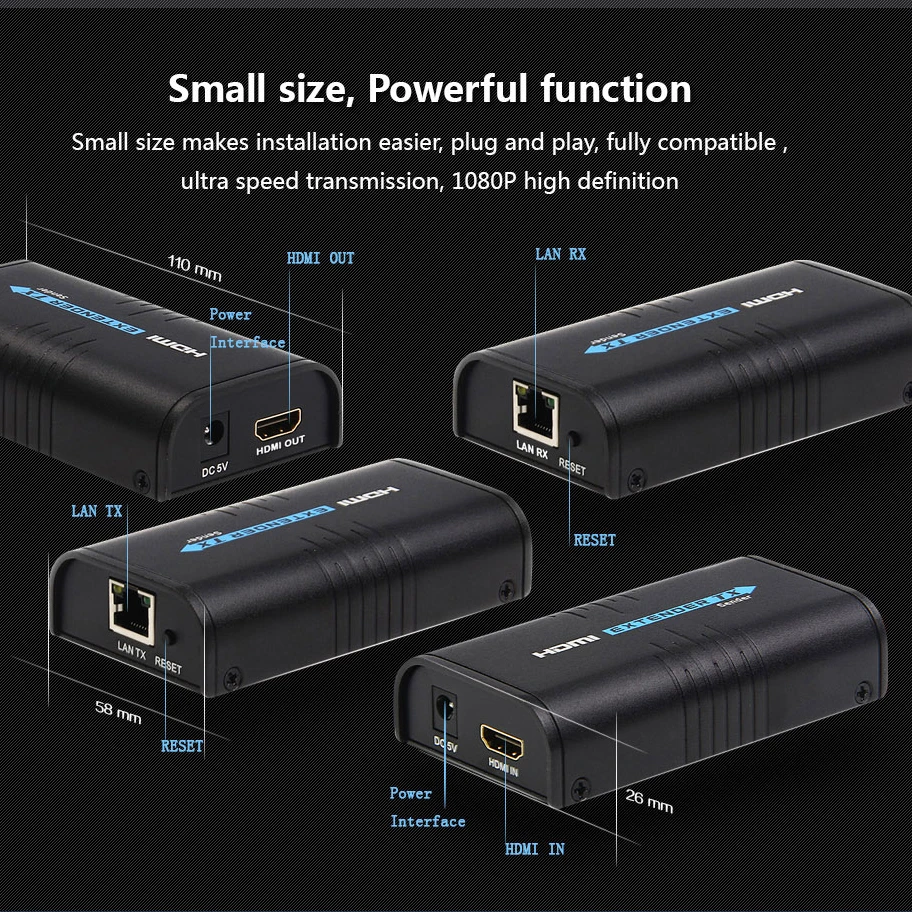 Kebidu 1080P HDMI удлинитель Ethernet сетевой передатчик приемник/удлинитель отправителя