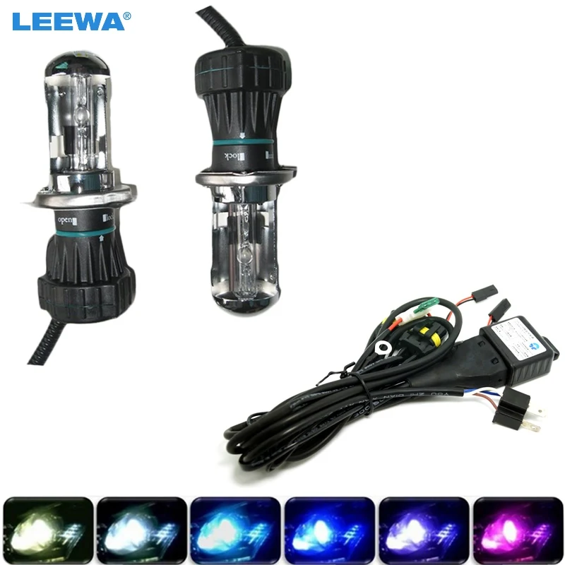 FEELDO 35W Ксеноновые фары для автомобиля H4 9003 Hi/Lo Bi-Xenon HID Repalcement AC лампы и жгуты 4300 K 6000