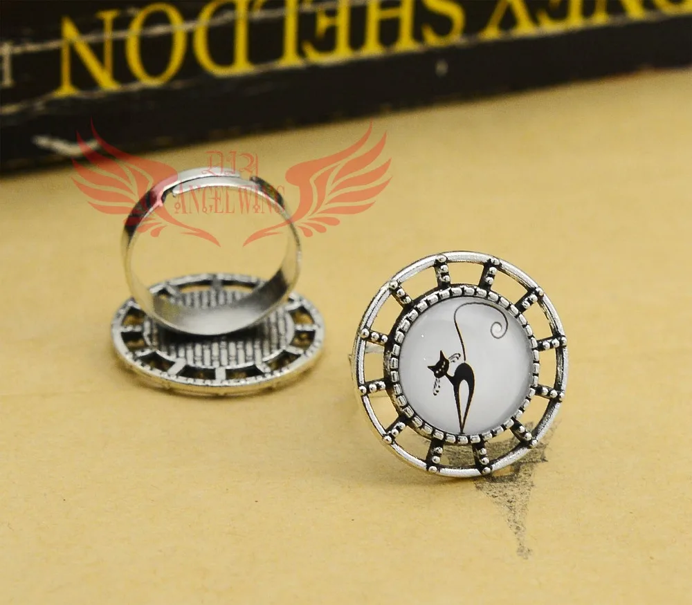 14 мм 10 шт античное посеребренное/бронзовое покрытие регулируемое латунное