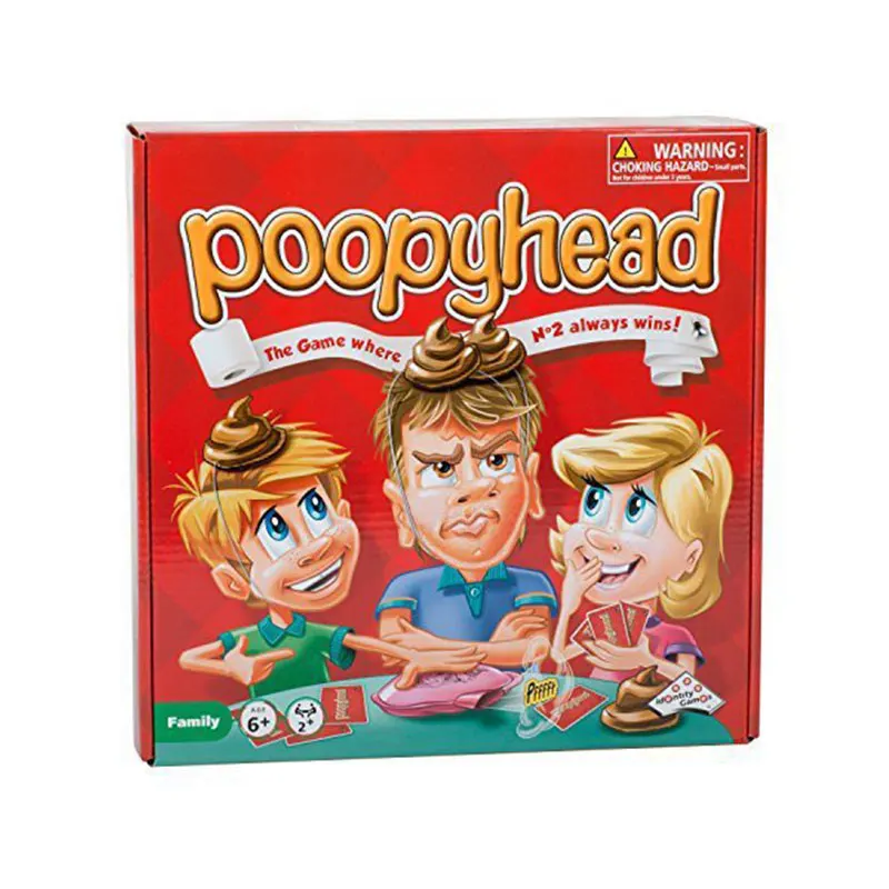 Семейная настольная игра Poopyhead Puzzle для вечеринок друзей с номером 2 детей