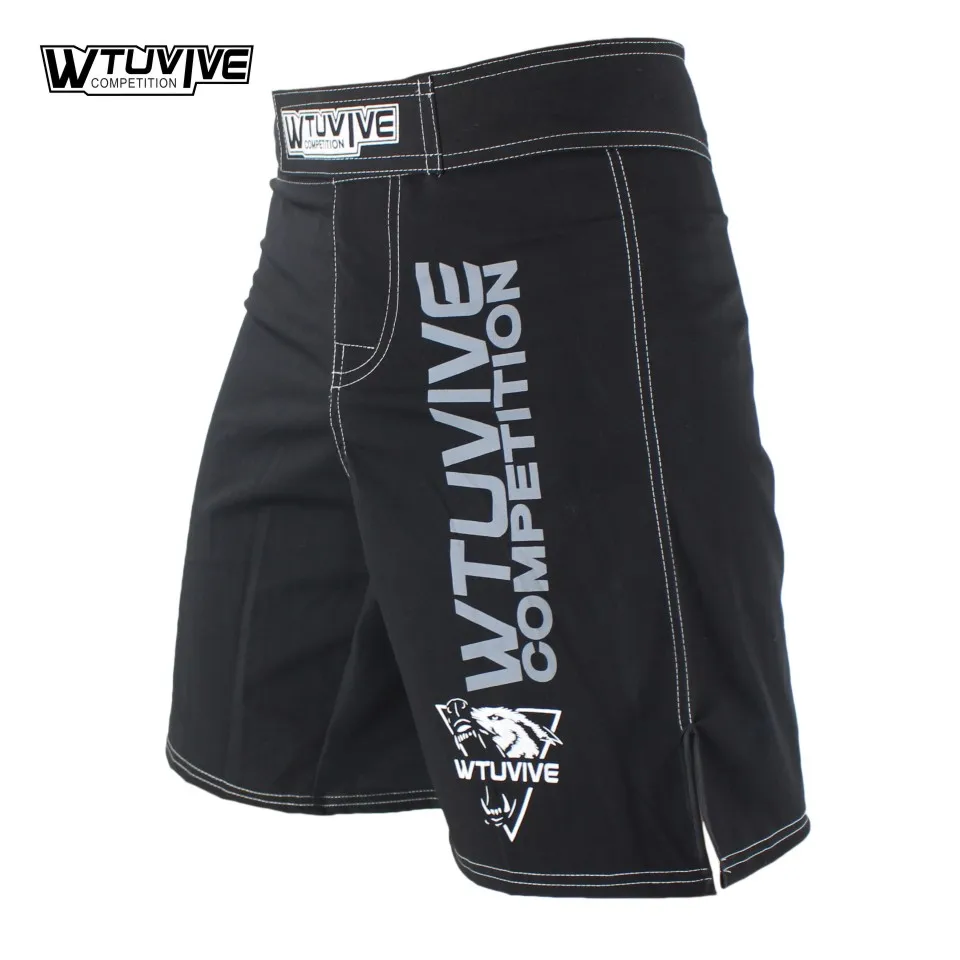 WTUVIVE Черные Мужские MMA боксерские трусы Муай Тай Бои Шорты саньда для борьбы Одежда Дешевые Смешанные боевые искусства кикбоксинг Тигр Муай Тай