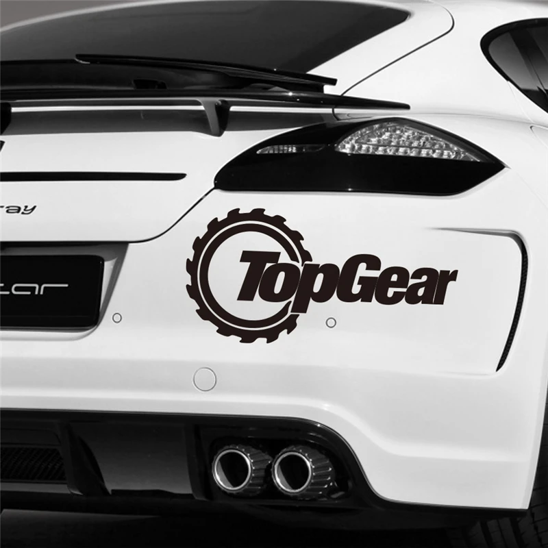 Креативные Черные виниловые автомобильные художественные наклейки topgear