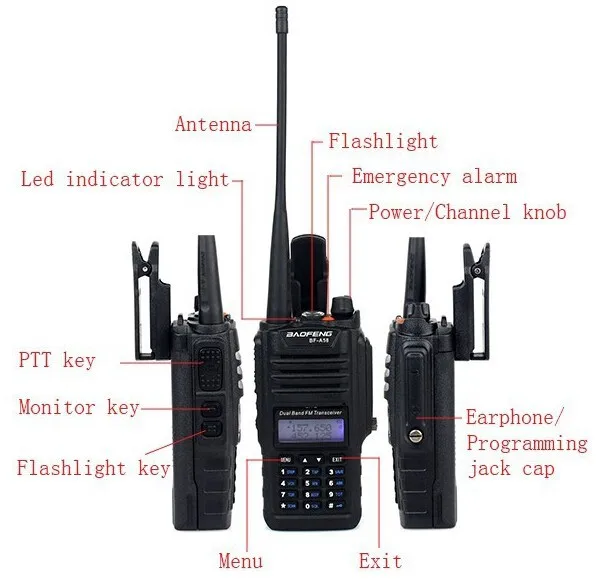 Водонепроницаемая Пылезащитная рация IP57 двусторонняя радиосвязь Baofeng лучше чем
