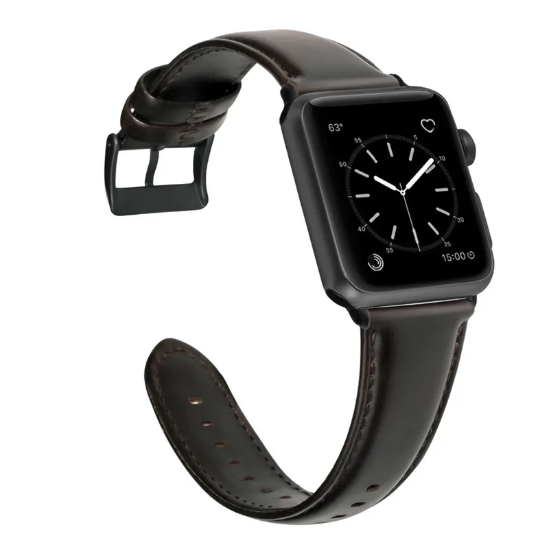 Кожаный браслет для Apple Watch 42 мм, 38 мм, 44 мм, 40 мм, серия 4, 3, 2, ремешок для Apple Watch iWatch, ремешок для часов