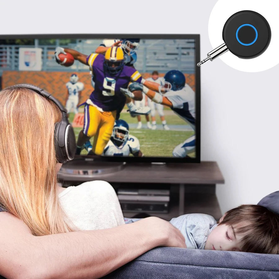 Bluetooth передатчик 3 5 мм разъем 0 адаптер для ТВ компьютера ноутбука Запуск аудио