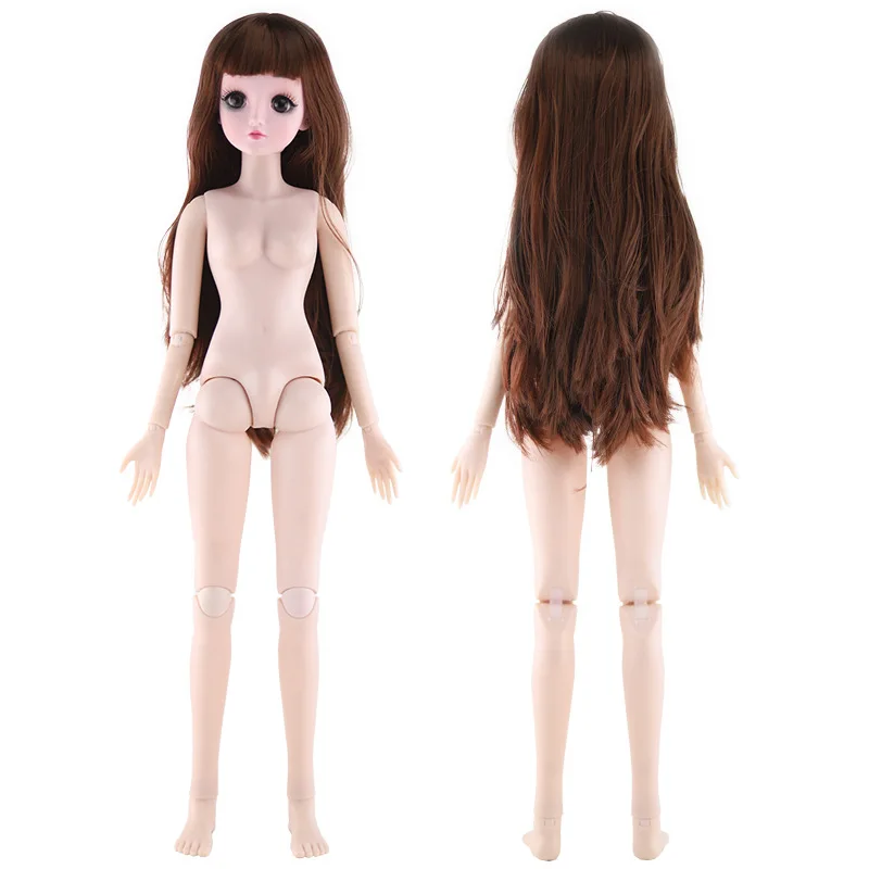 60 см 22 подвижные шарнирные BJD куклы белая кожа 3D глаза Обнаженная девушка игрушка кукла тело Обувь Аксессуары куклы игрушки для девочек подарок