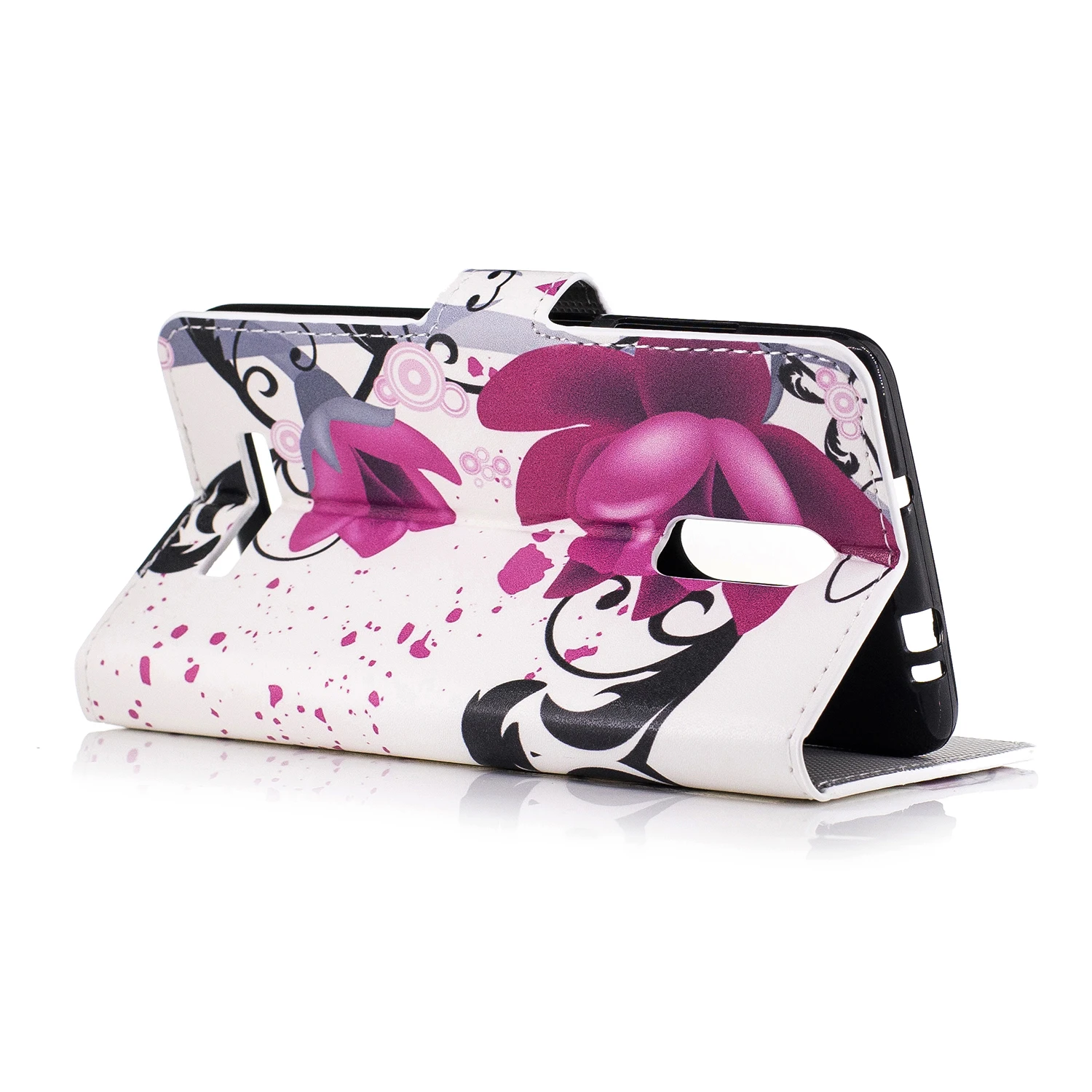 Кожаный флип бумажник с рисунком из мультфильма мягкий силиконовый чехол для