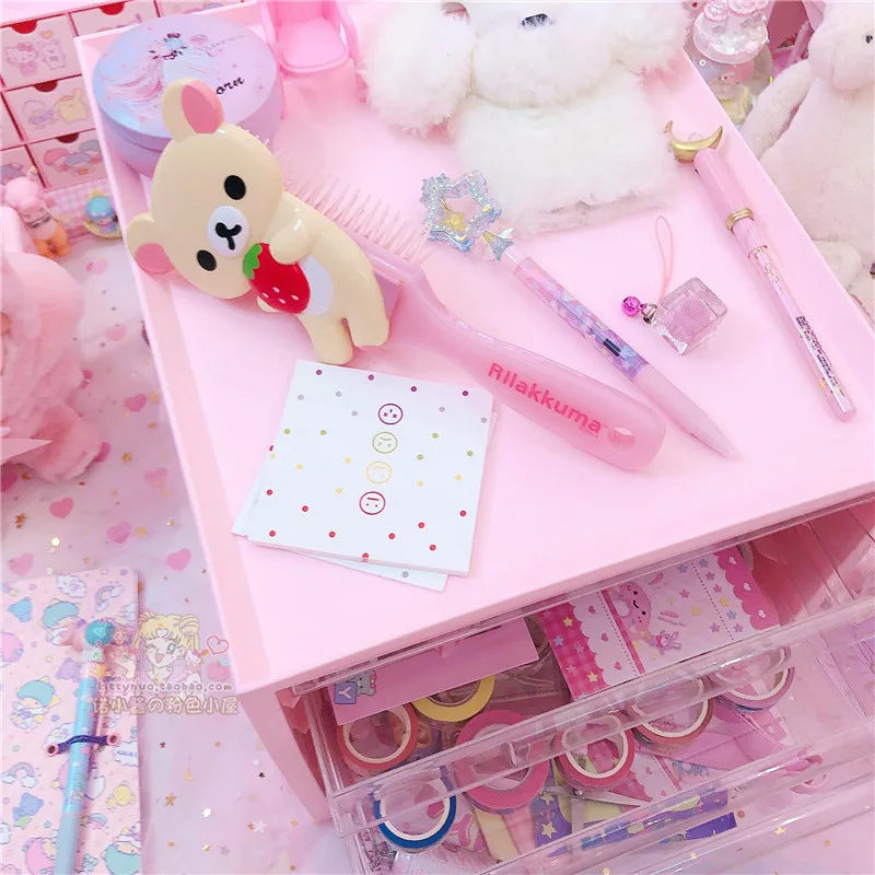 Large Capacity Cosmetic Storage Box Drawer Makeup Dressing Table Rack House Organizer Container Masking Tape Collection |