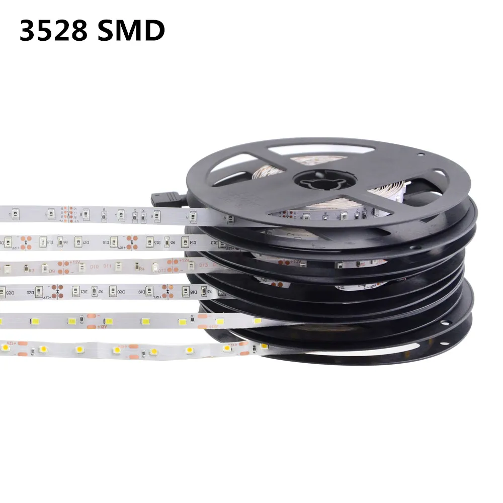 12 В постоянного тока RGB Светодиодная лента 5050 5630 3528 SMD водостойкая 5 м 60