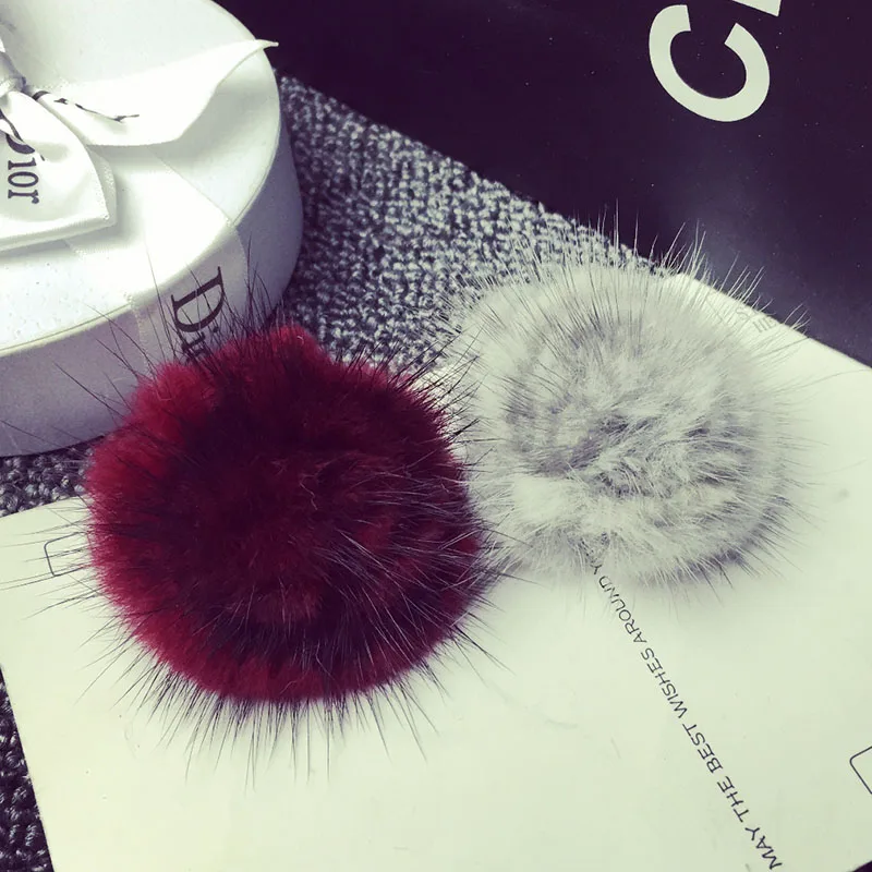 Розетка из натурального меха норки 25 шт./лот материал сделай сам аксессуары для