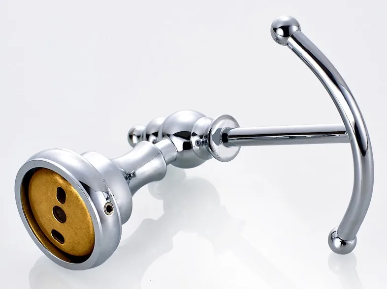 Настенные полированные хромированные латунные крючки для полотенец и пальто