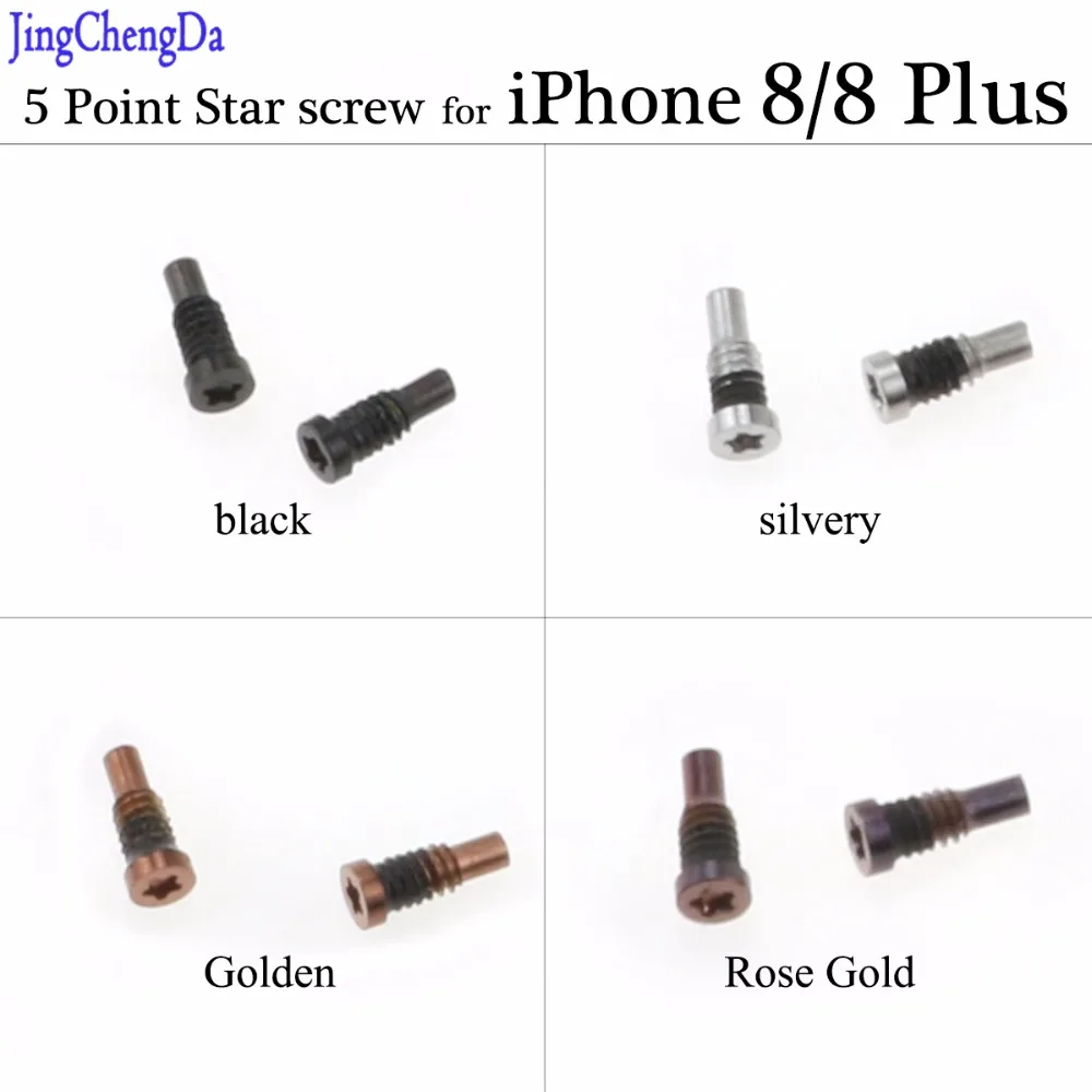 

JCD High quality Torx 5 Point Star screw Pentacle Dock Bottom Connector Screw for iPhone 8 8 plus 8P 8 Plus