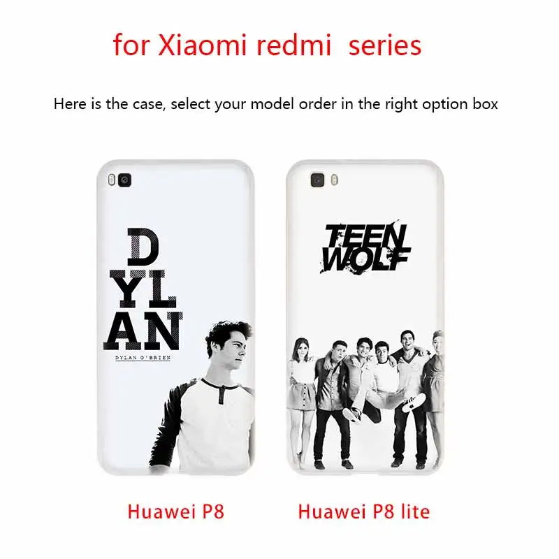 Мягкий чехол для телефона из ТПУ с изображением подростка волка Дилана обриена