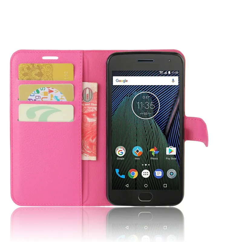 Для Motorola Moto G5 Plus чехол-кошелек из искусственной кожи задняя крышка чехол для телефона для Motorola G5 плюс XT1687 XT1684 XT1685 Чехол Флип сумка