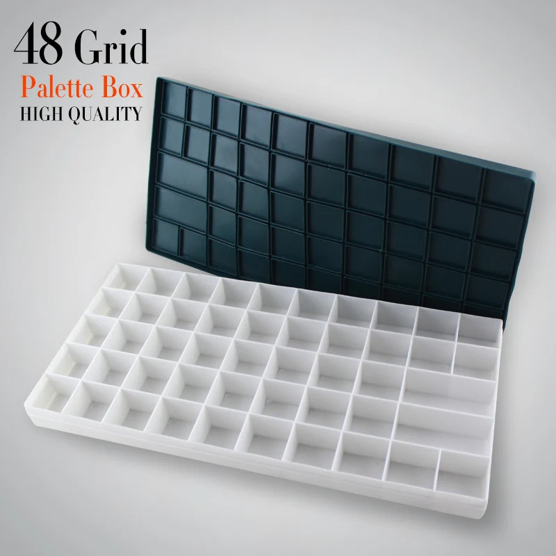 48 Сетка коробка для рисования пластиковая палитра школьные принадлежности гуашь