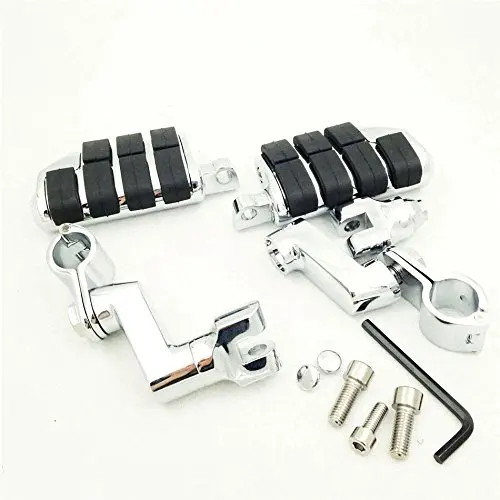 Хромированные 1 1/4 &quot1 25&quot Kuryakyn Dually стиль Highway зажимы большие подножки для ракета