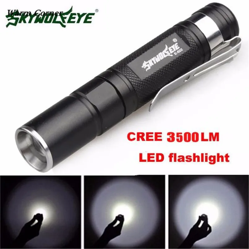 Теплый угол LM Высокое качество Мини 3500LM масштабируемый CREE Q5 светодиодный фонарик