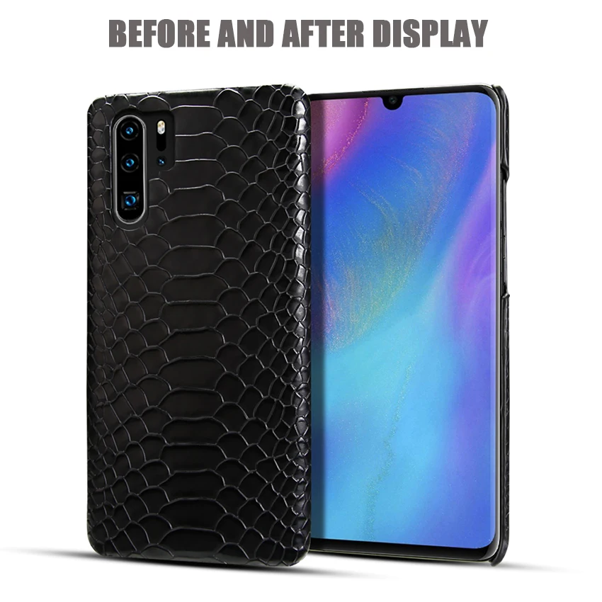 Роскошная имитация змеиной кожи кожаный чехол для телефона huawei P30 Pro Lite Nova/4e