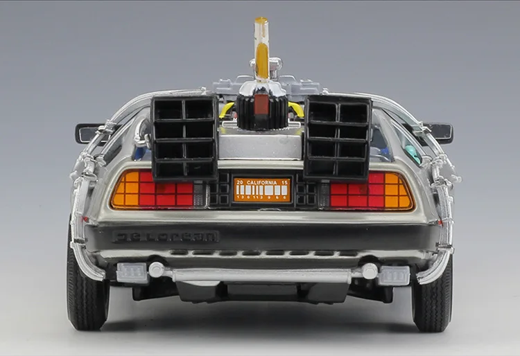 WELLY 1:24 Сплав Классический литья под давлением автомобилей delorean Back to The Future часть 1/2/3 DMC-12 металлическая модель игрушка автомобиля для детей подарки коллекция