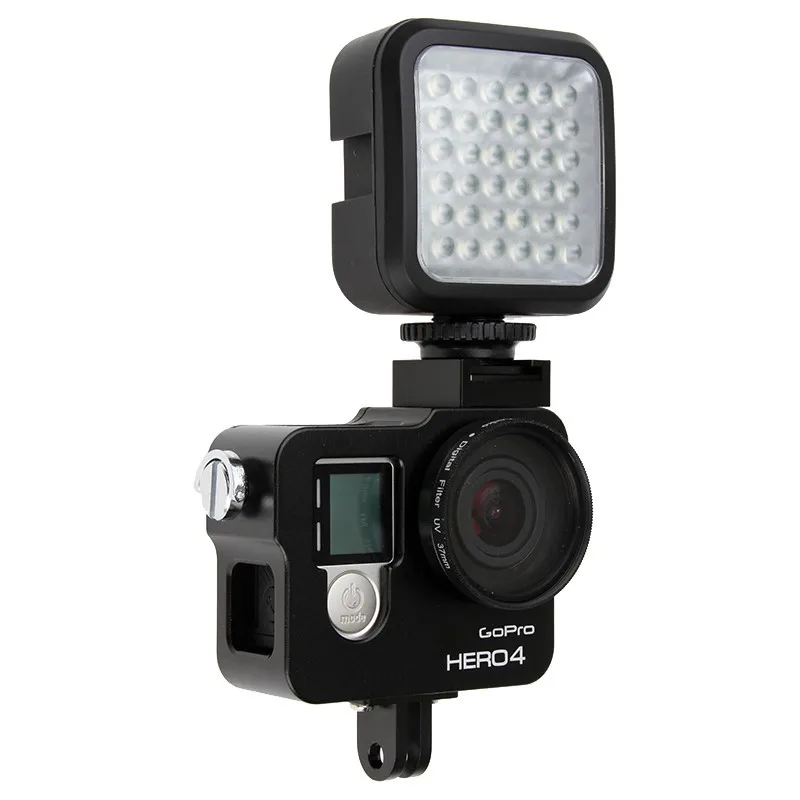 Gopro flashlight Led Flash Fill Light Night For Hero 4 3+ 3 Session xiaomi yi SJCAM SJ4000 wifi for Sony camera | Электроника