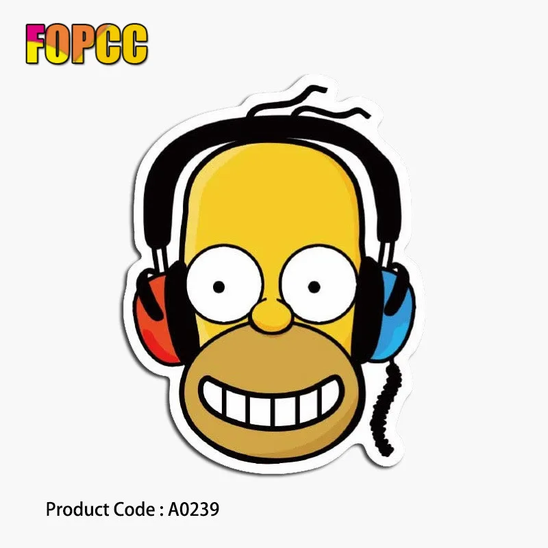 Стикеры A0131 Simpsons мультяшный персонаж наклейки для багажа ноутбука на холодильник