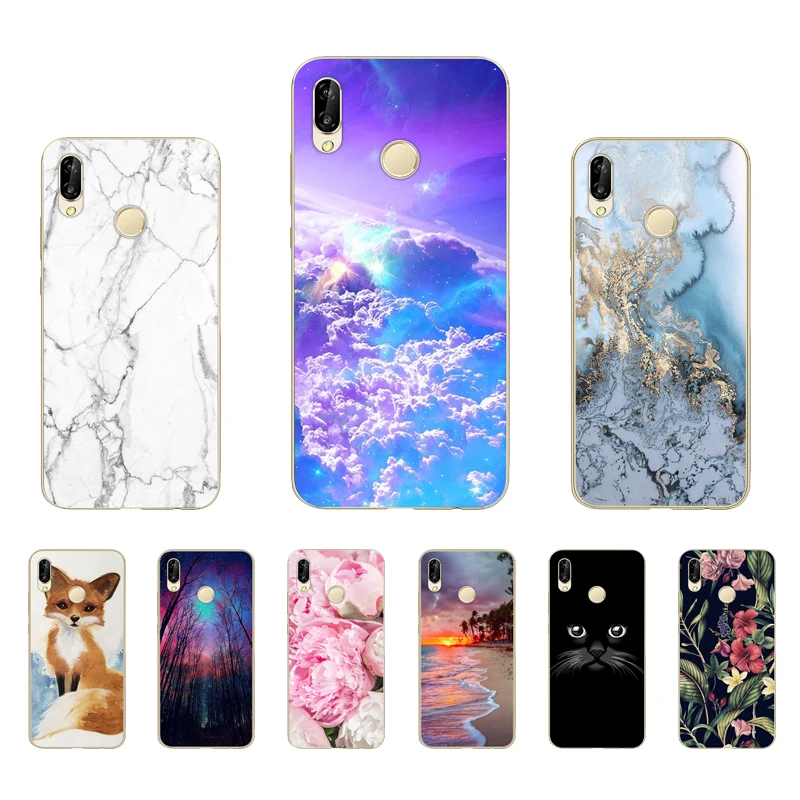 P Smart чехол для Funda huawei P Smart чехол силиконовый мягкий TPU для Coque huawei P Smart POT-LX1 задняя крышка для телефона