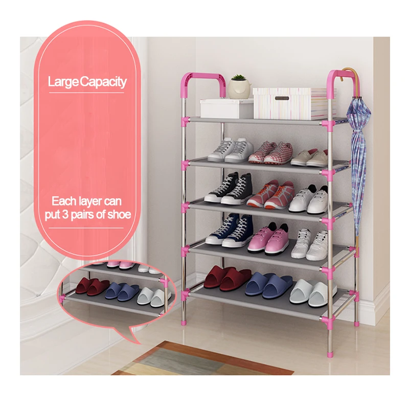 Полка для обуви полка органайзер из нетканого материала с ручкой легкая сборка