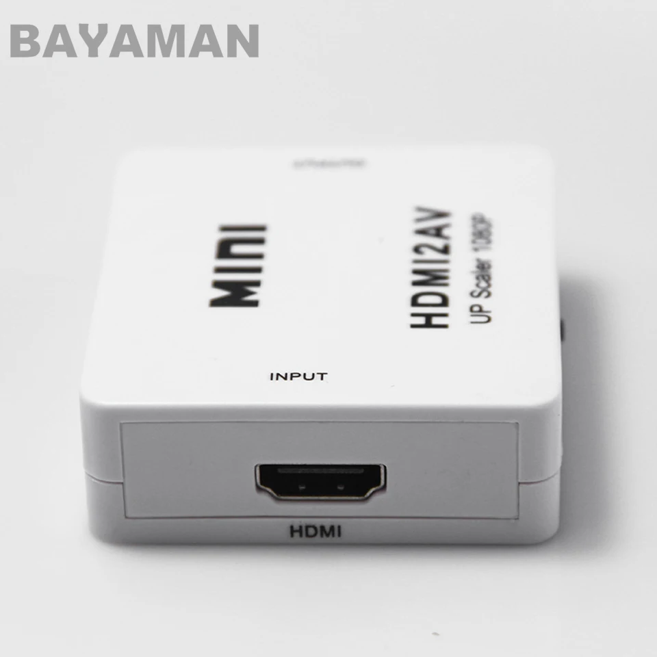 Мини преобразователь видео HD 1 шт. HDMI в RCA AV/CVSB L/R поддержка видеосигнала NTSC PAL выход