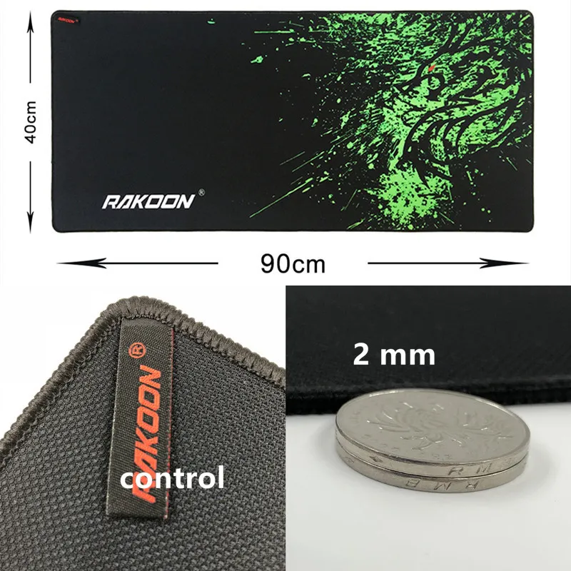 control40x90cm Зеленый дракон, большой игровой коврик для мыши, коврик для мыши, коврик для клавиатуры, коврик для мыши для ноутбука, компьютера, ноутбука, Настольный коврик - Цвет: control40x90cm
