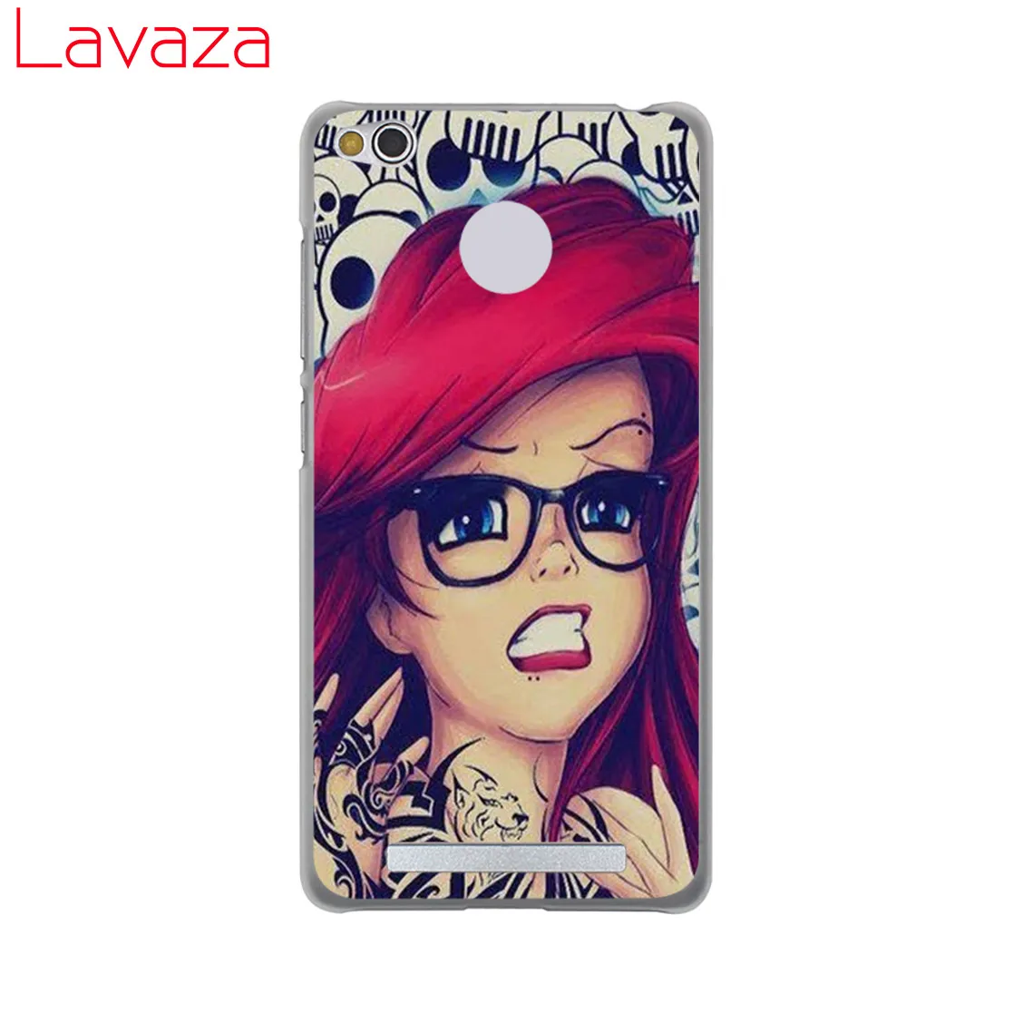 Твердый чехол для телефона Lavaza Tattooed Alice Ariel Jasmine Xiaomi Redmi 8A 7A 6A 5A K20 Note 8 8T 7 5 6 Pro 4 4X|case for