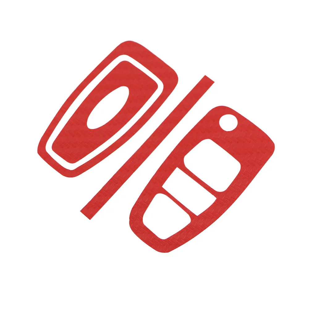 Цвет свою жизнь углеродного волокна Защитный чехол ключа автомобиля отделка