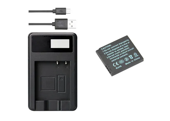 DMW BCK7 NCA YN101G Батарея + ЖК дисплей USB Зарядное устройство для цифрового фотоаппарата
