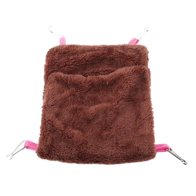 Мягкая Коралловая Бархатная мини-кровать с карманом в виде животного для