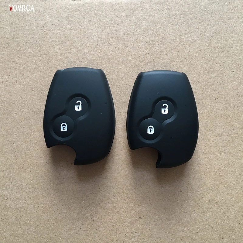 2 кнопки ключ автомобиля силиконовый чехол для Renault Dacia Logan Sandero Clio Megane Kangoo модус Espace брелок защитный чехол