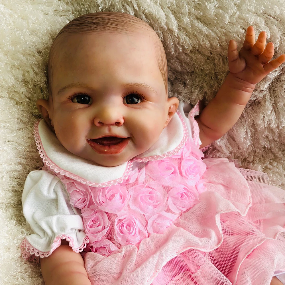 Высокое качество милая девочка Реалистичная кукла Новорожденный силиконовые