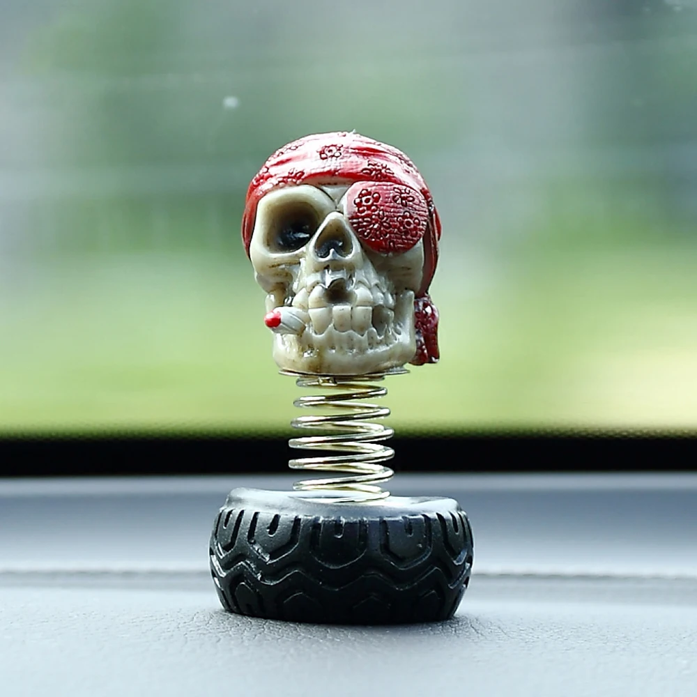 Автомобильные украшения модное украшение в стиле панк из смолы скелет