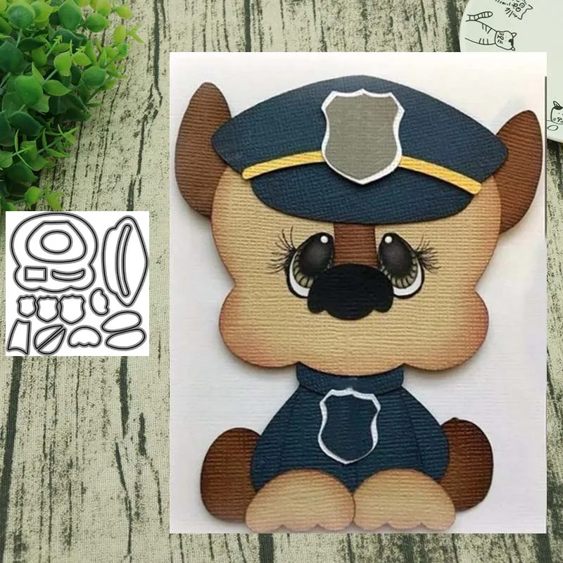 Металлический Трафаретный вырубной штамп cut создать небольшой полицейскими