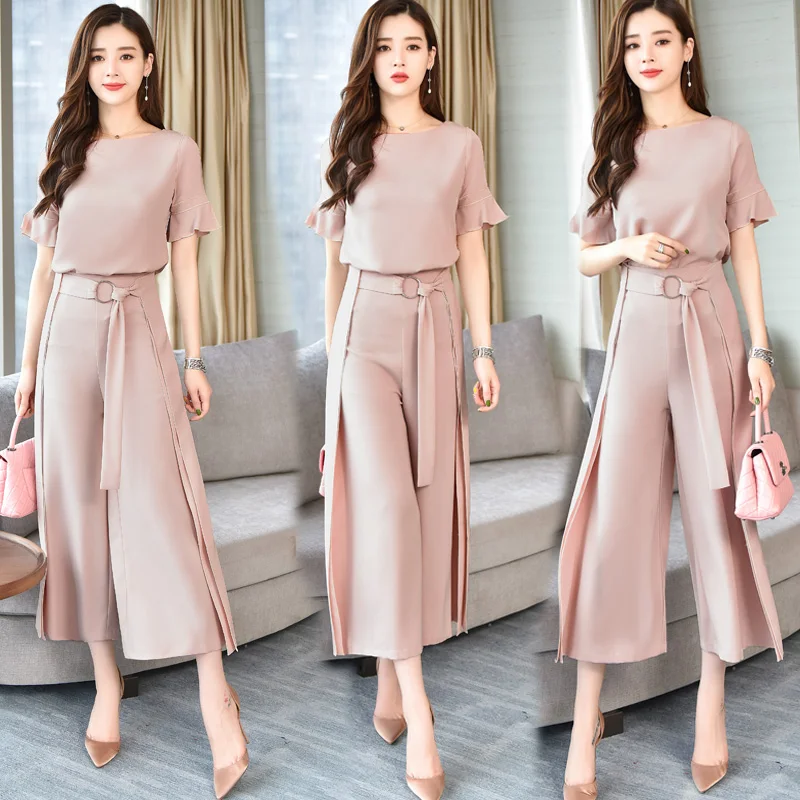 Женский Повседневный комплект из 2 предметов летний костюм топа в полоску с