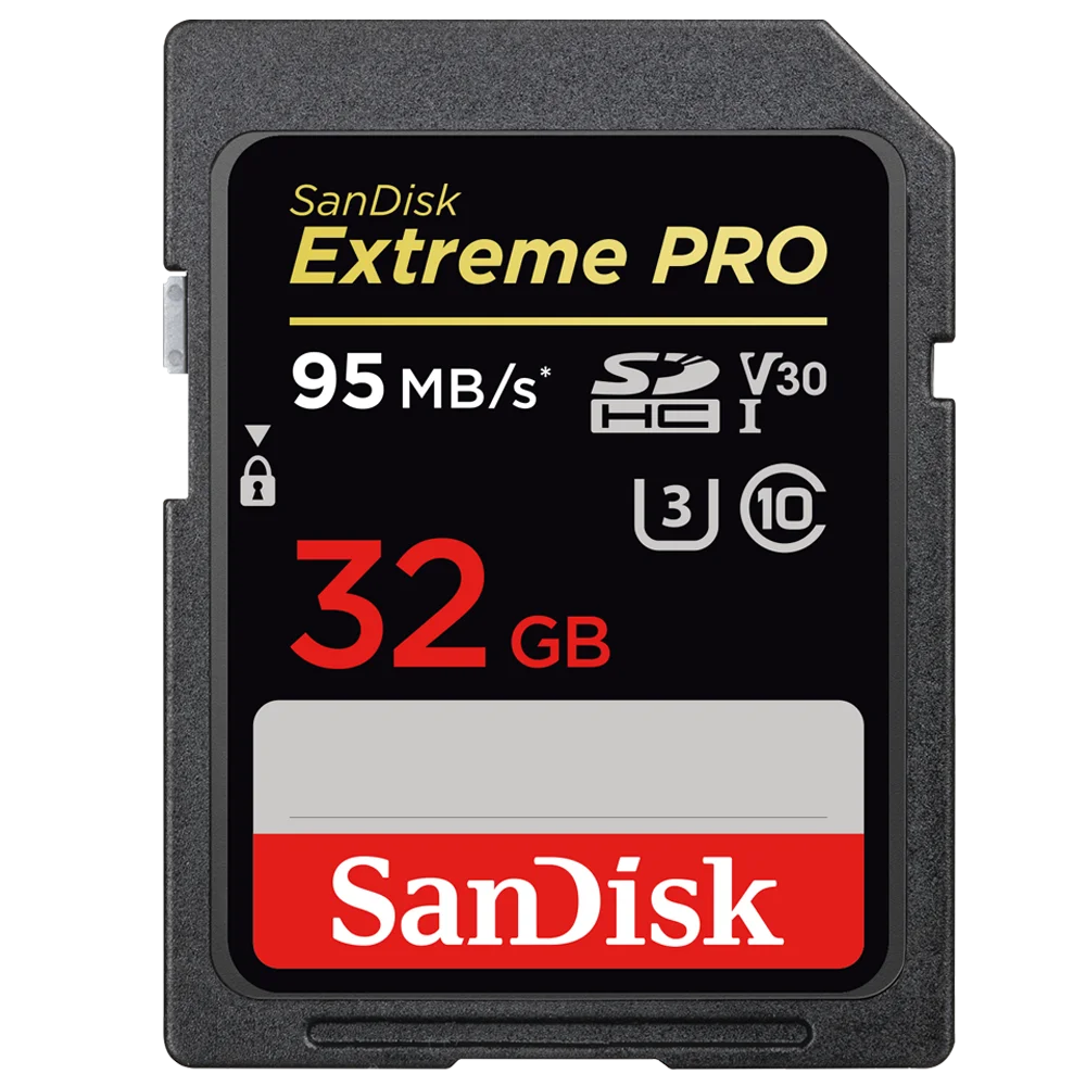 Оригинальная sd-карта SanDisk, 32 ГБ, Экстрим PRO, USH-II, ультра высокая скорость, карта памяти SD, 32 ГБ, класс 10, U3, SDHC, 8 ГБ, класс 4, карта памяти для Came