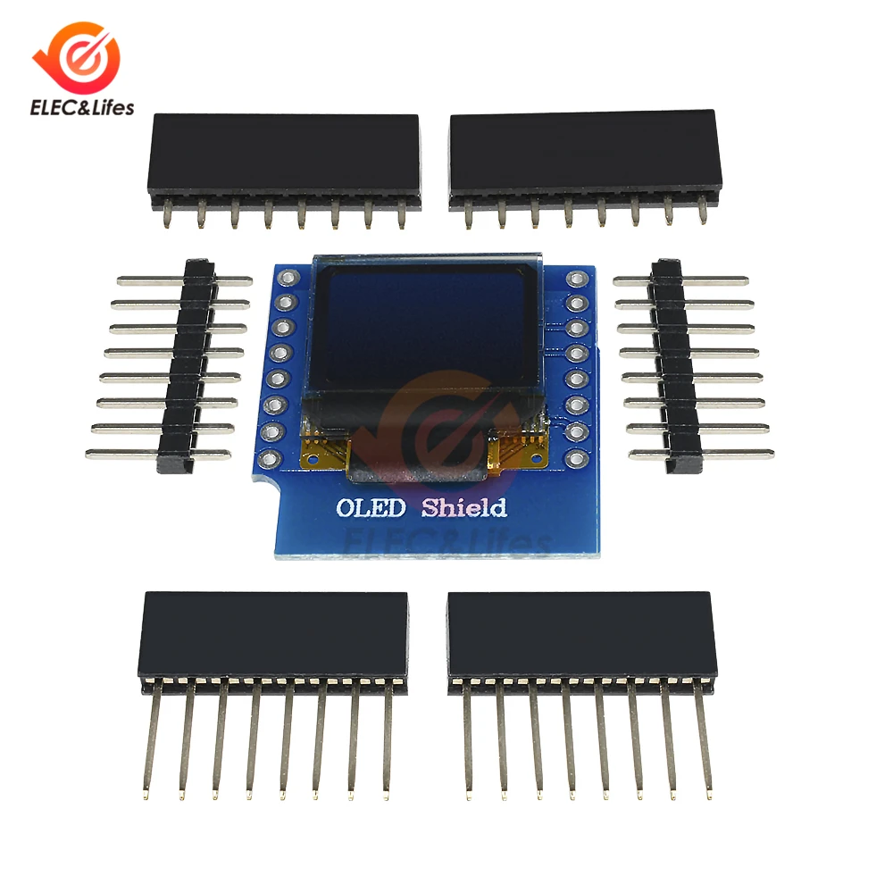 Модуль ЖК-дисплея D04 0 66 дюйма 64X48 IIC I2C OLED для WEMOS D1 MINI ESP32 модуль микро Интернет