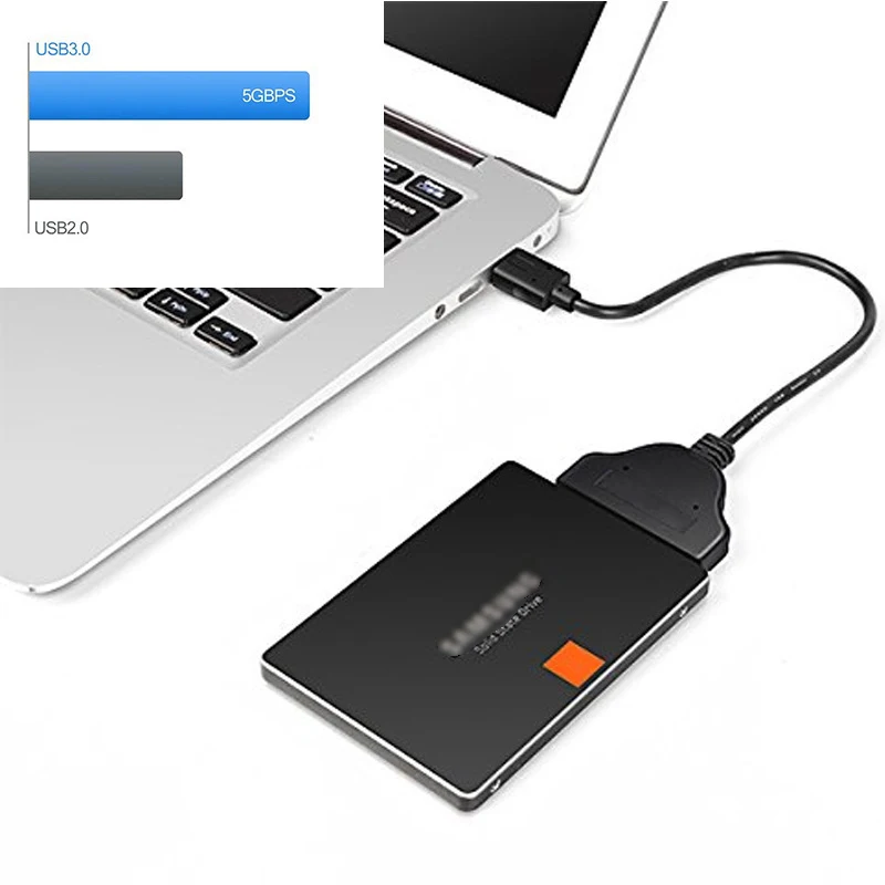 Новейший USB 3 0 SATA кабель к адаптеру до 5 Гбит/с Поддержка 2 дюймов внешний SSD HDD