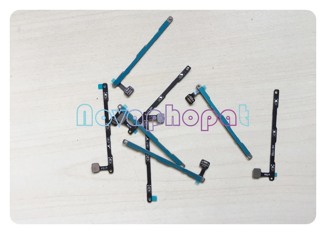 Novaphopat 5pcs/lot Power on off Volume up down Switch side Key Button flex cable For ZTE Axon 7 A2017 Replacement | Мобильные
