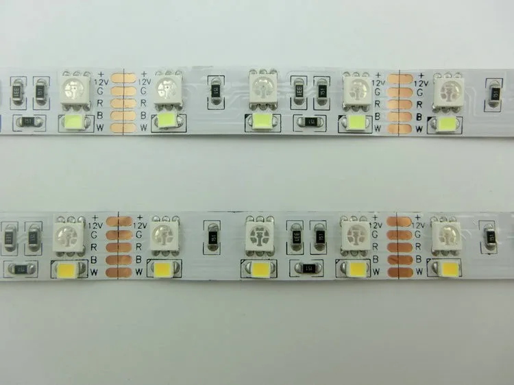 Двухрядная Светодиодная лента RGBW 5050 RGB + 2835 белый/теплый белый 12 В постоянного