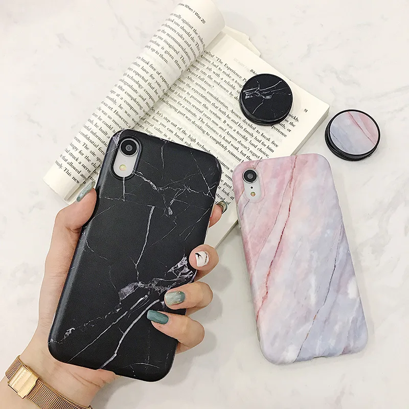 Мраморная Складная опора для iphone XR Max мобильный телефон оболочка iPhone6s 7 8 Plus кольцо